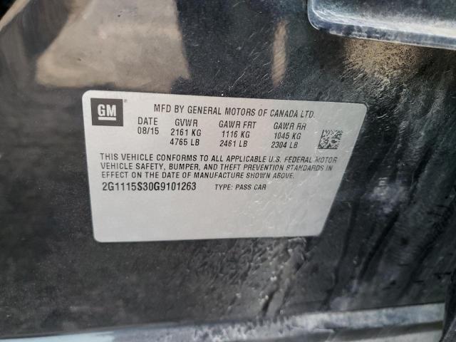 Photo 10 from auction – 2016 CHEVROLET IMPALA LT with VIN 2G1115S30G9101263