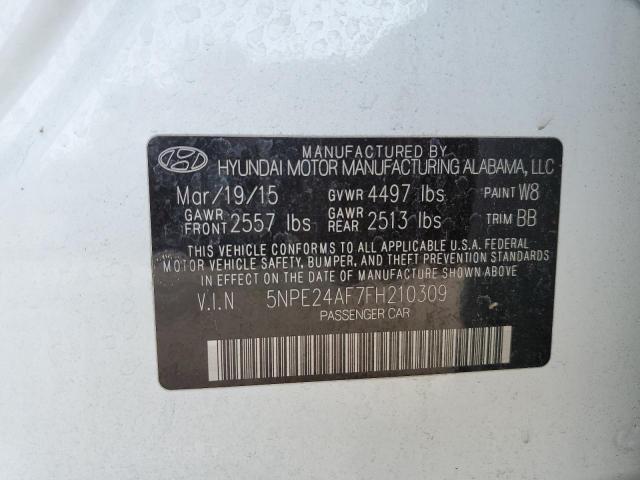 Photo 10 from auction – 2015 HYUNDAI SONATA SE with VIN 5NPE24AF7FH210309