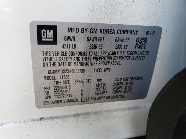 Photo 10 from auction – 2022 BUICK ENCORE GX with VIN KL4MMDS2XNB103735