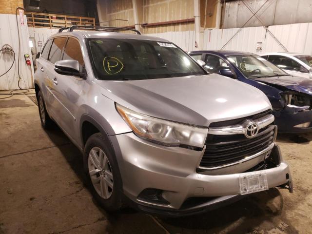 TOYOTA HIGHLANDER 2016 with VIN 5TDZKRFH3GS147908 - Photo from auction