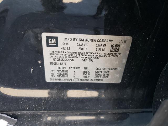 Photo 10 from auction – 2019 CHEVROLET TRAX 1LT with VIN KL7CJPSB2KB792612