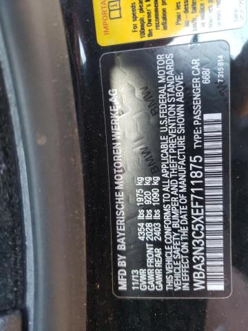 Photo 10 from auction – 2014 BMW 428 I with VIN WBA3N3C5XEF711875