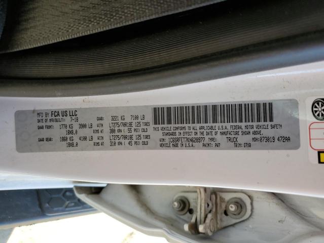 Photo 10 from auction – 2019 RAM 1500 REBEL with VIN 1C6SRFET7KN628977