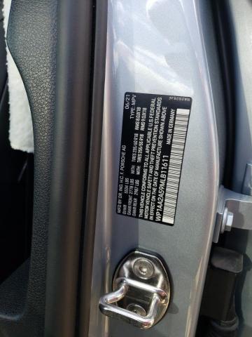 Photo 10 from auction – 2021 PORSCHE MACAN with VIN WP1AA2A59MLB11611