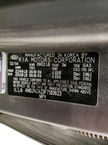 Photo 10 from auction – 2015 KIA SOUL with VIN KNDJN2A23F7183623
