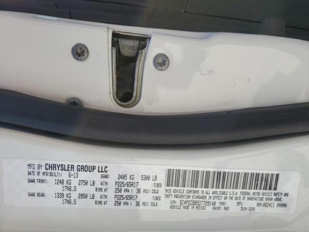 Photo 10 from auction – 2013 DODGE JOURNEY SX with VIN 3C4PDCBB5DT729140
