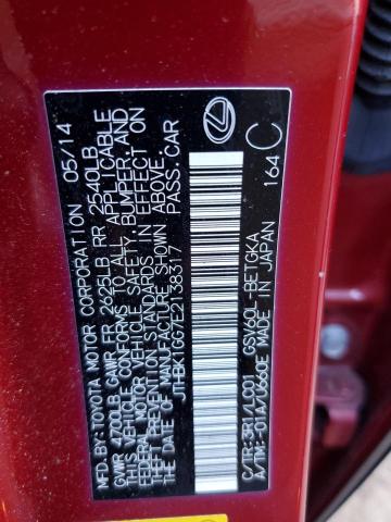 Photo 10 from auction – 2014 LEXUS ES 350 with VIN JTHBK1GG7E2138317