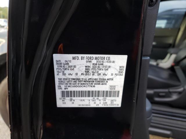 Photo 10 from auction – 2012 FORD ESCAPE S with VIN 1FMCU0DG3CK77836