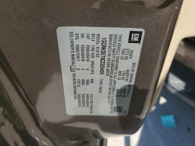 Photo 10 from auction – 2012 CHEVROLET SILVERADO with VIN 1GCRKSE79CZ259430