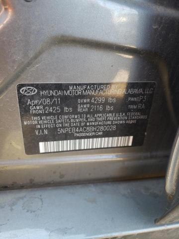 Photo 10 from auction – 2011 HYUNDAI SONATA GLS with VIN 5NPEB4AC8BH280028