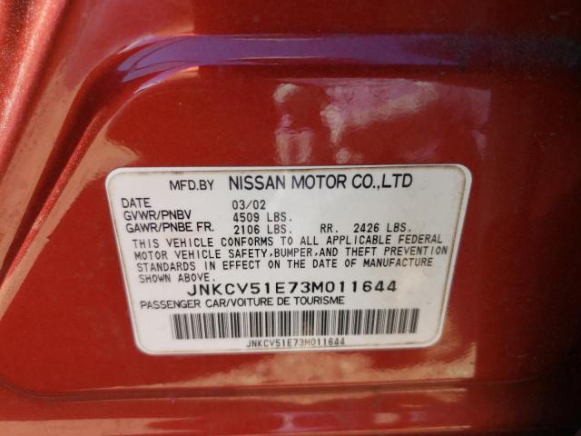 Photo 10 from auction – 2003 INFINITI G35 with VIN JNKCV51E73M011644