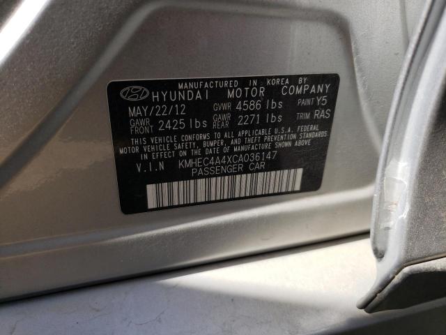 Photo 10 from auction – 2012 HYUNDAI SONATA HYB with VIN KMHEC4A4XCA036147