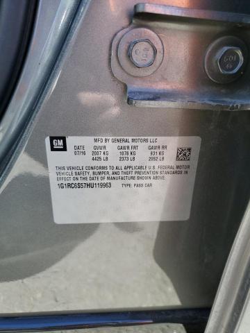 Photo 10 from auction – 2017 CHEVROLET VOLT LT with VIN 1G1RC6S57HU119963