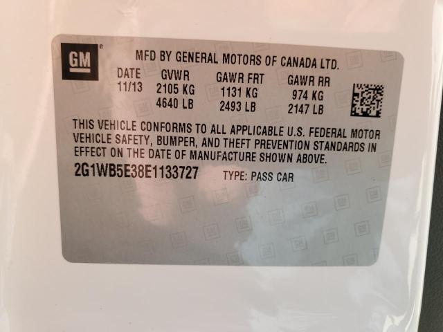 Photo 10 from auction – 2014 CHEVROLET IMPALA LIM with VIN 2G1WB5E38E1133727