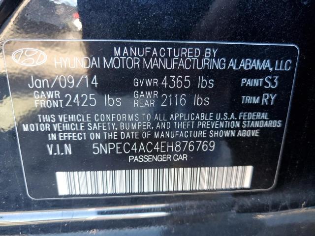 Photo 10 from auction – 2014 HYUNDAI SONATA SE with VIN 5NPEC4AC4EH876769