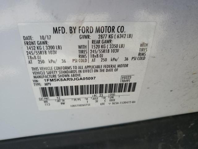 Photo 10 from auction – 2018 FORD EXPLORER P with VIN 1FM5K8AR9JGA05097