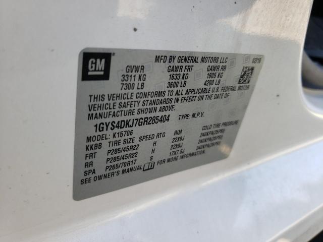 Photo 10 from auction – 2016 CADILLAC ESCALADE P with VIN 1GYS4DKJ7GR285404