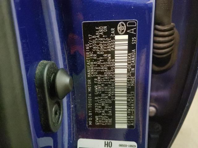 Photo 10 from auction – 2018 TOYOTA COROLLA L with VIN 2T1BURHE6JC015904
