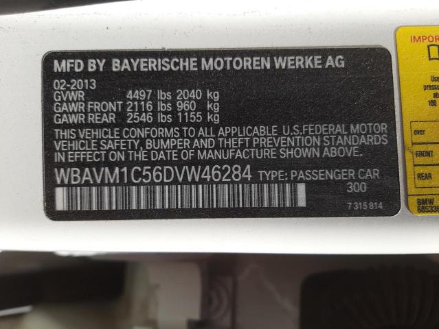 Photo 10 from auction – 2013 BMW X1 SDRIVE2 with VIN WBAVM1C56DVW46284