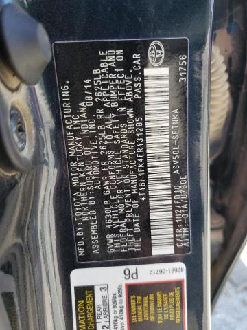 Photo 10 from auction – 2014 TOYOTA CAMRY L with VIN 4T4BF1FK4ER431285
