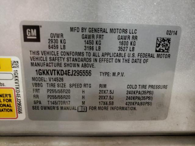 Photo 10 from auction – 2014 GMC ACADIA DEN with VIN 1GKKVTKD4EJ295556