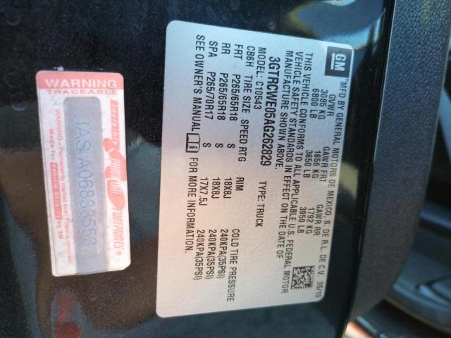 Photo 10 from auction – 2010 GMC SIERRA C15 with VIN 3GTRCWE05AG262829