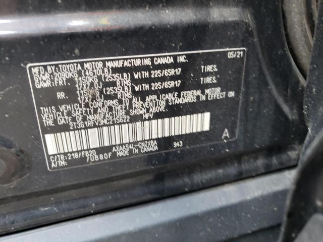 Photo 10 from auction – 2021 TOYOTA RAV4 LE with VIN 2T3G1RFV3MC215622