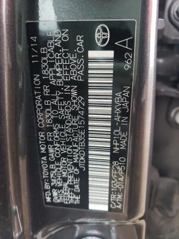 Photo 10 from auction – 2014 TOYOTA PRIUS C with VIN JTDKDTB35E1574729