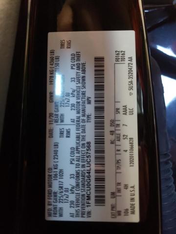Photo 10 from auction – 2020 FORD ESCAPE SE with VIN 1FMCU0G64LUC57568