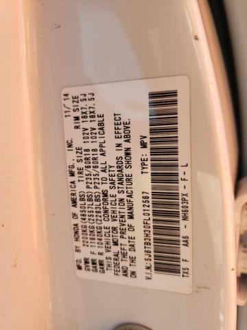 Photo 10 from auction – 2015 ACURA RDX with VIN 5J8TB3H30FL012567