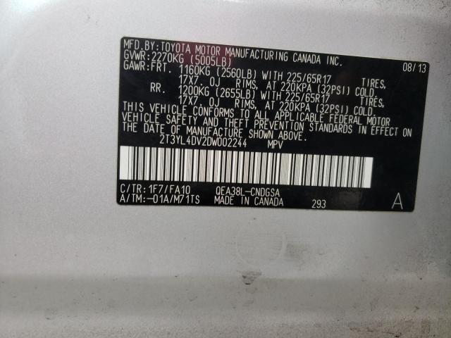 Photo 10 from auction – 2013 TOYOTA RAV4 EV with VIN 2T3YL4DV2DW002244