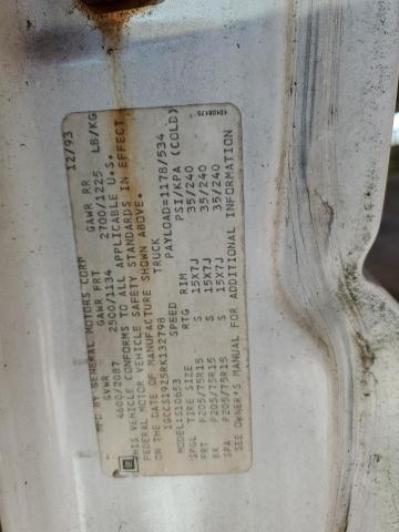 Photo 10 from auction – 1994 CHEVROLET S-10 with VIN 1GCCS19Z5RK132798