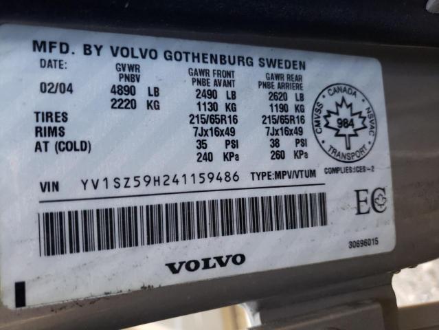 Photo 10 from auction – 2004 VOLVO XC70 with VIN YV1SZ59H241159486