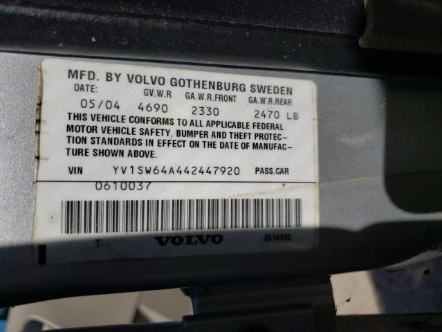 Photo 10 from auction – 2004 VOLVO V70 with VIN YV1SW64A442447920