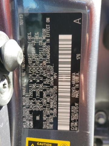 صورة رقم 10 من المزاد - 2013 TOYOTA HIGHLANDER مع VIN 5TDBK3EH7DS271708