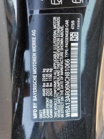 Photo 10 from auction – 2022 BMW M440XI with VIN WBA13AR06NCH81066