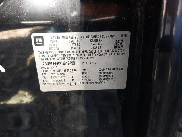 Photo 10 from auction – 2017 CHEVROLET EQUINOX LT with VIN 2GNFLFEKXH6174991