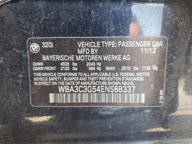 Photo 10 from auction – 2014 BMW 320 I XDRI with VIN WBA3C3G54ENS68337