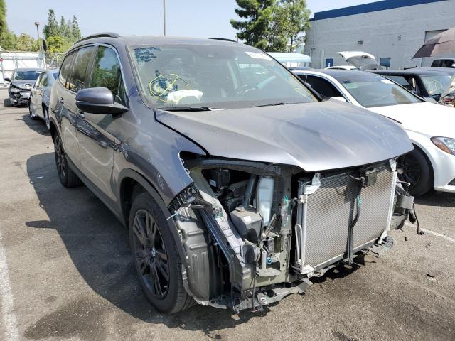 HONDA PILOT SE 2021 with VIN 5FNYF5H28MB017401 - Photo from auction