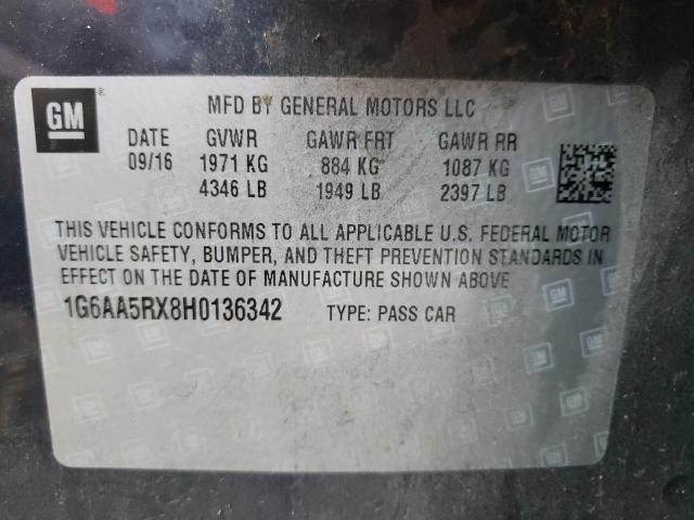 Photo 10 from auction – 2017 CADILLAC ATS with VIN 1G6AA5RX8H0136342