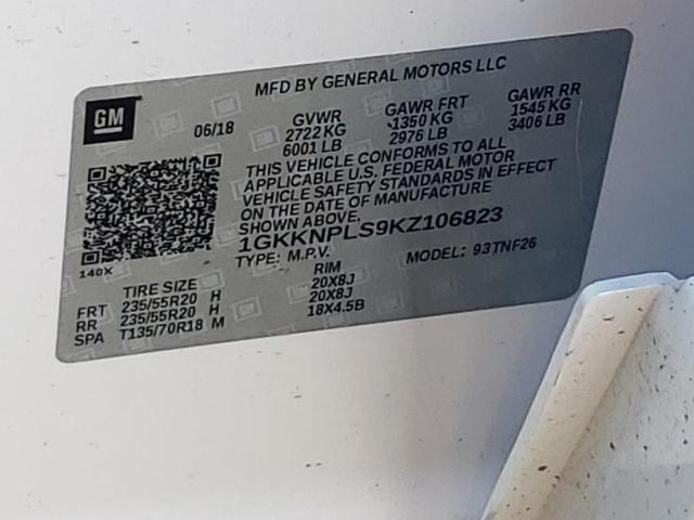 Photo 10 from auction – 2019 GMC ACADIA DEN with VIN 1GKKNPLS9KZ106823