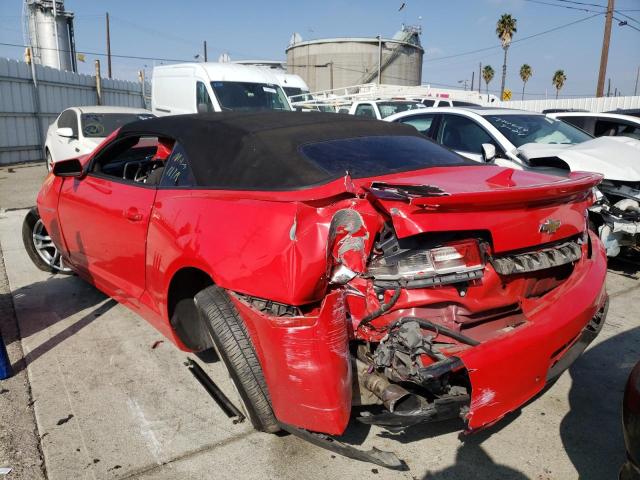 Photo 3 from auction – 2015 CHEVROLET CAMARO LT with VIN 2G1FD3D35F9287332