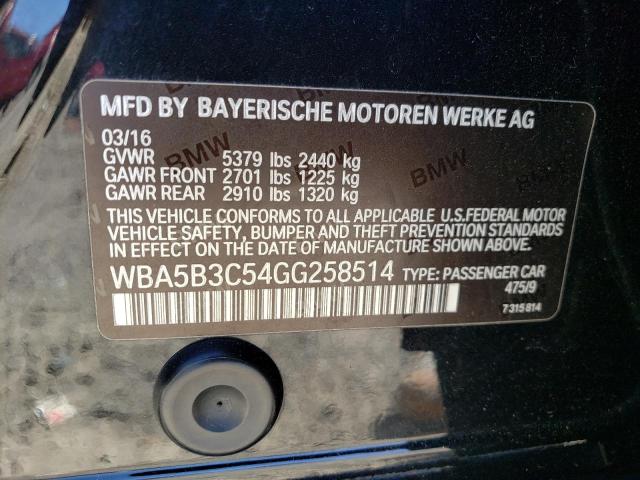 Photo 10 from auction – 2016 BMW 535 XI with VIN WBA5B3C54GG258514