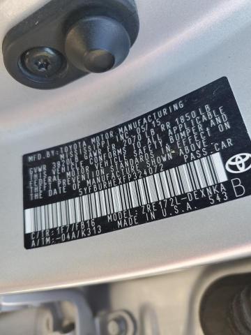 Photo 10 from auction – 2015 TOYOTA COROLLA L with VIN 5YFBURHEXFP324072