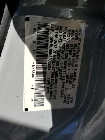 Photo 10 from auction – 2003 HONDA ODYSSEY EX with VIN 5FNRL18043B005281