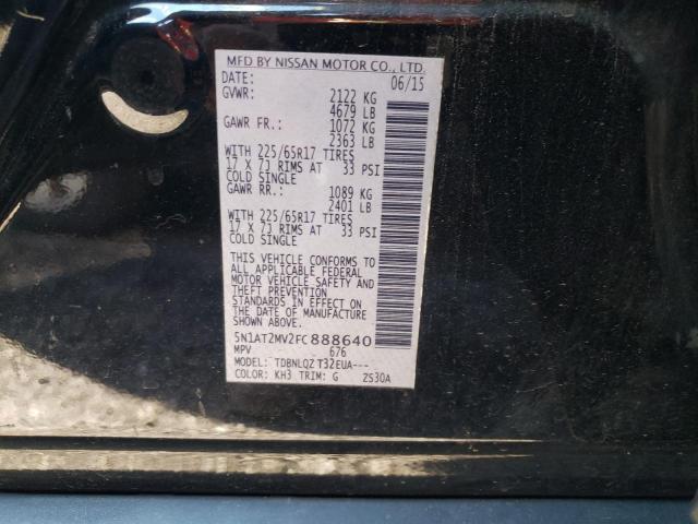 Photo 10 from auction – 2015 NISSAN ROGUE S with VIN 5N1AT2MV2FC888640