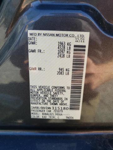 Photo 10 from auction – 2022 NISSAN ALTIMA S with VIN 1N4BL4BV1NN315180