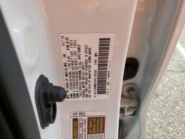 Photo 10 from auction – 2015 HONDA CR-V EXL with VIN 5J6RM3H74FL008098
