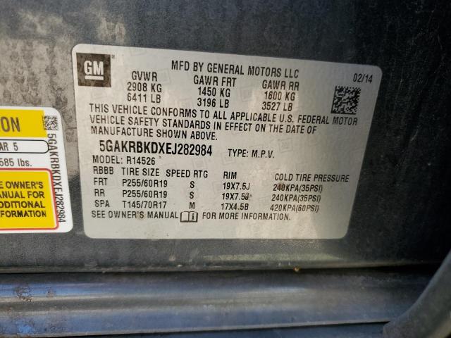 Photo 10 from auction – 2014 BUICK ENCLAVE with VIN 5GAKRBKDXEJ282984