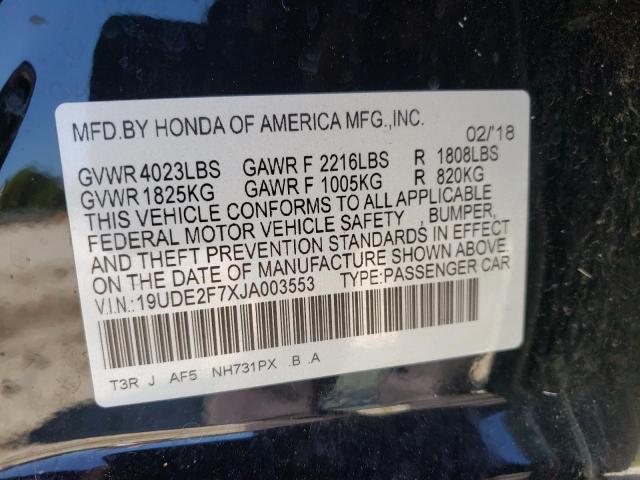 Photo 10 from auction – 2018 ACURA ILX PREMIU with VIN 19UDE2F7XJA003553